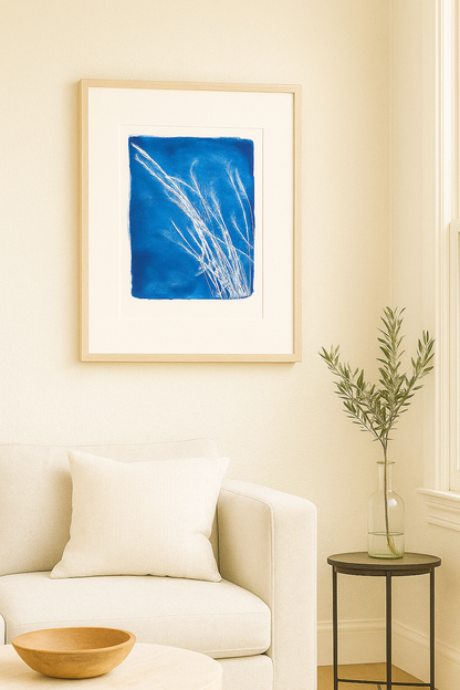 Lobos Grass 05 Original Fine Art Monoprint | Carrie Bergey