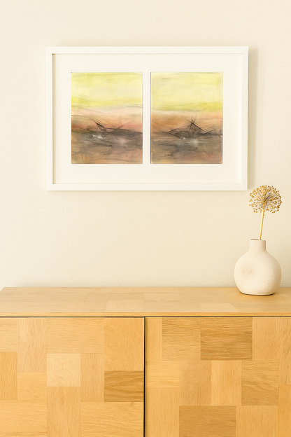 Maui 01-02 Original Fine Art Painting Diptych Collection | Carrie Bergey