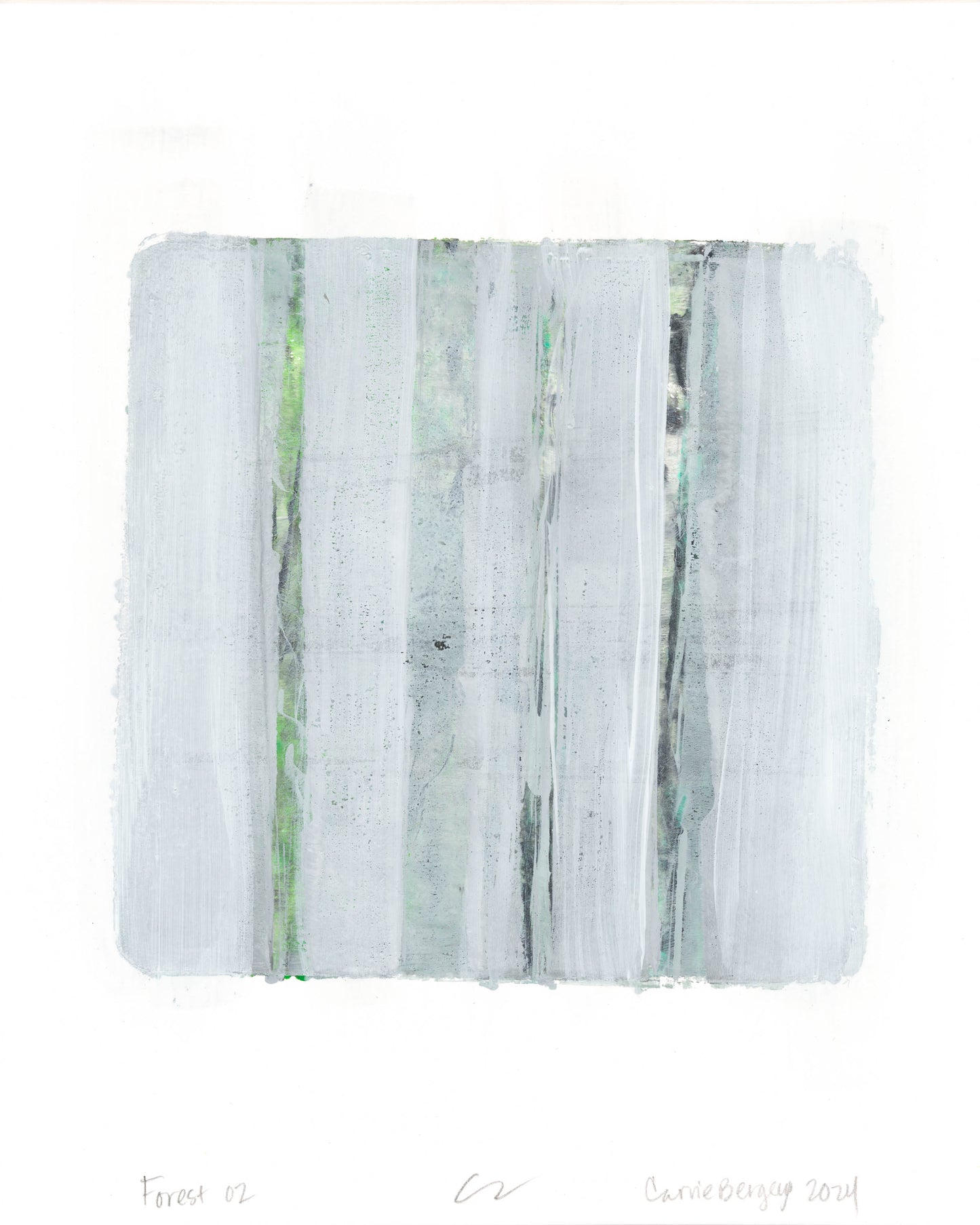 Forest Original Fine Art Monoprint Triptych Collection | Carrie Bergey