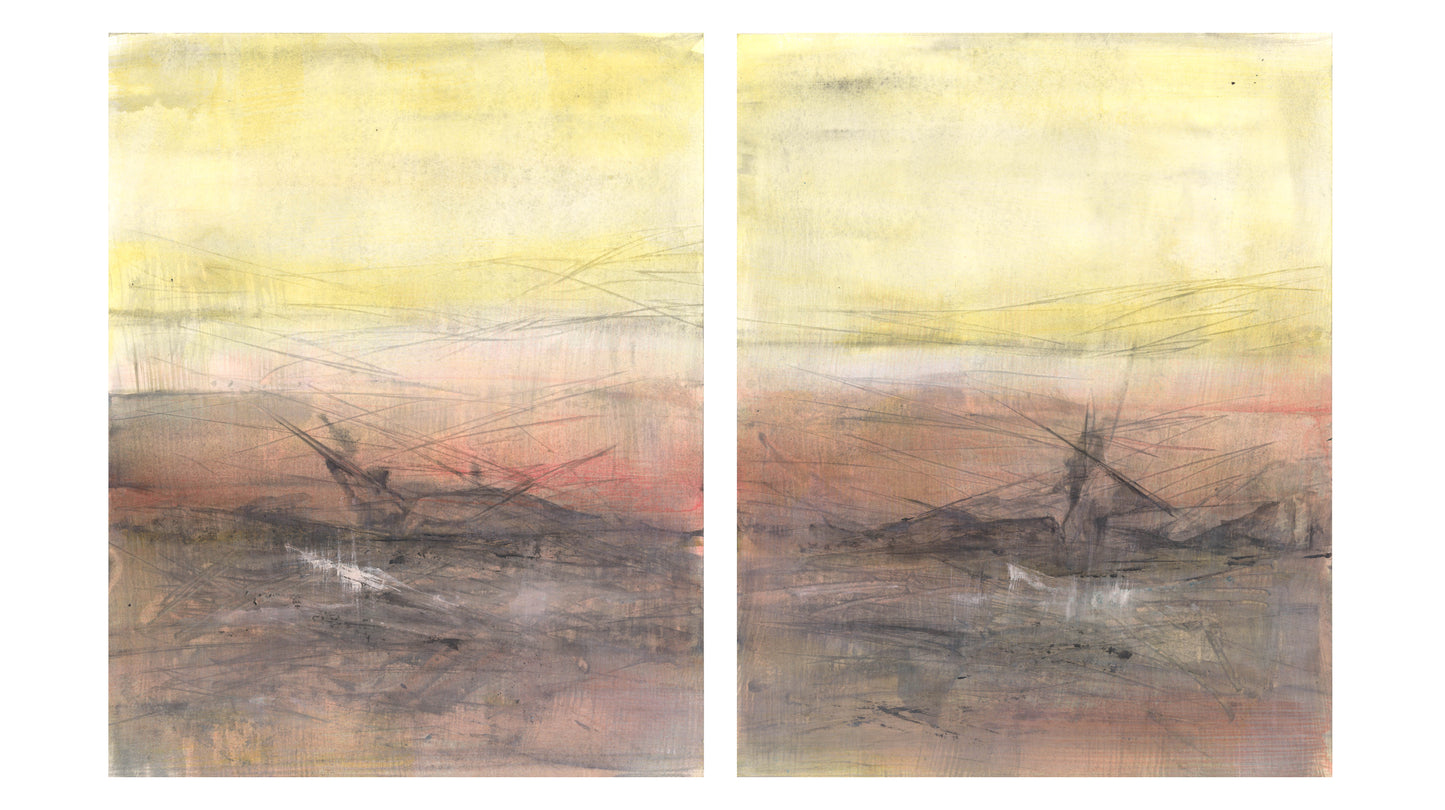 Maui 01-02 Original Fine Art Painting Diptych Collection | Carrie Bergey