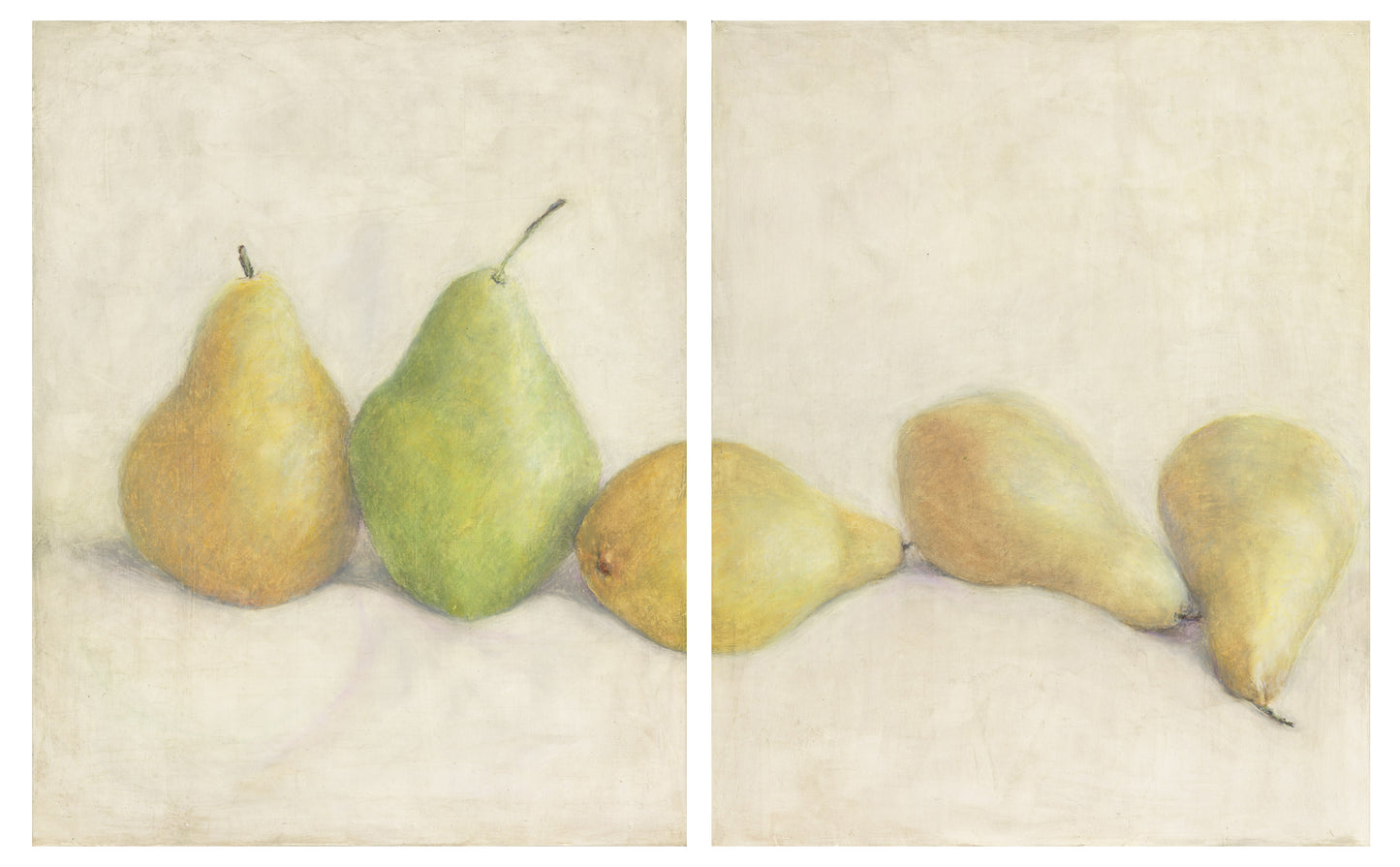 Pears The After Party Original Fine Art Painting Diptych Collection | Carrie Bergey