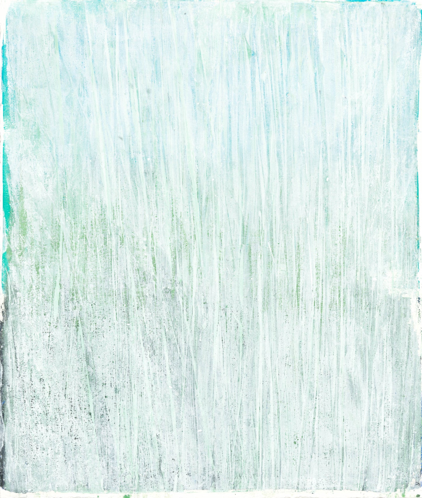 Seagrass 04 Original Monoprint from the Seagrass Collection featuring textured acrylic strokes in soft oceanic tones. Ideal for tranquil home decor.