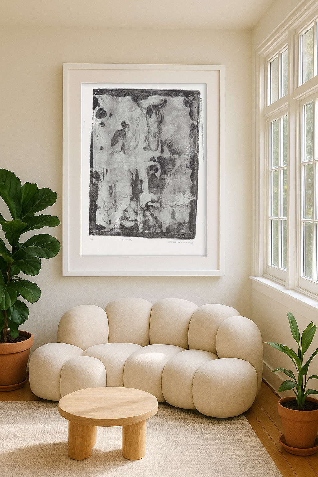 Imprints Original Fine Art Monoprint | Carrie Bergey