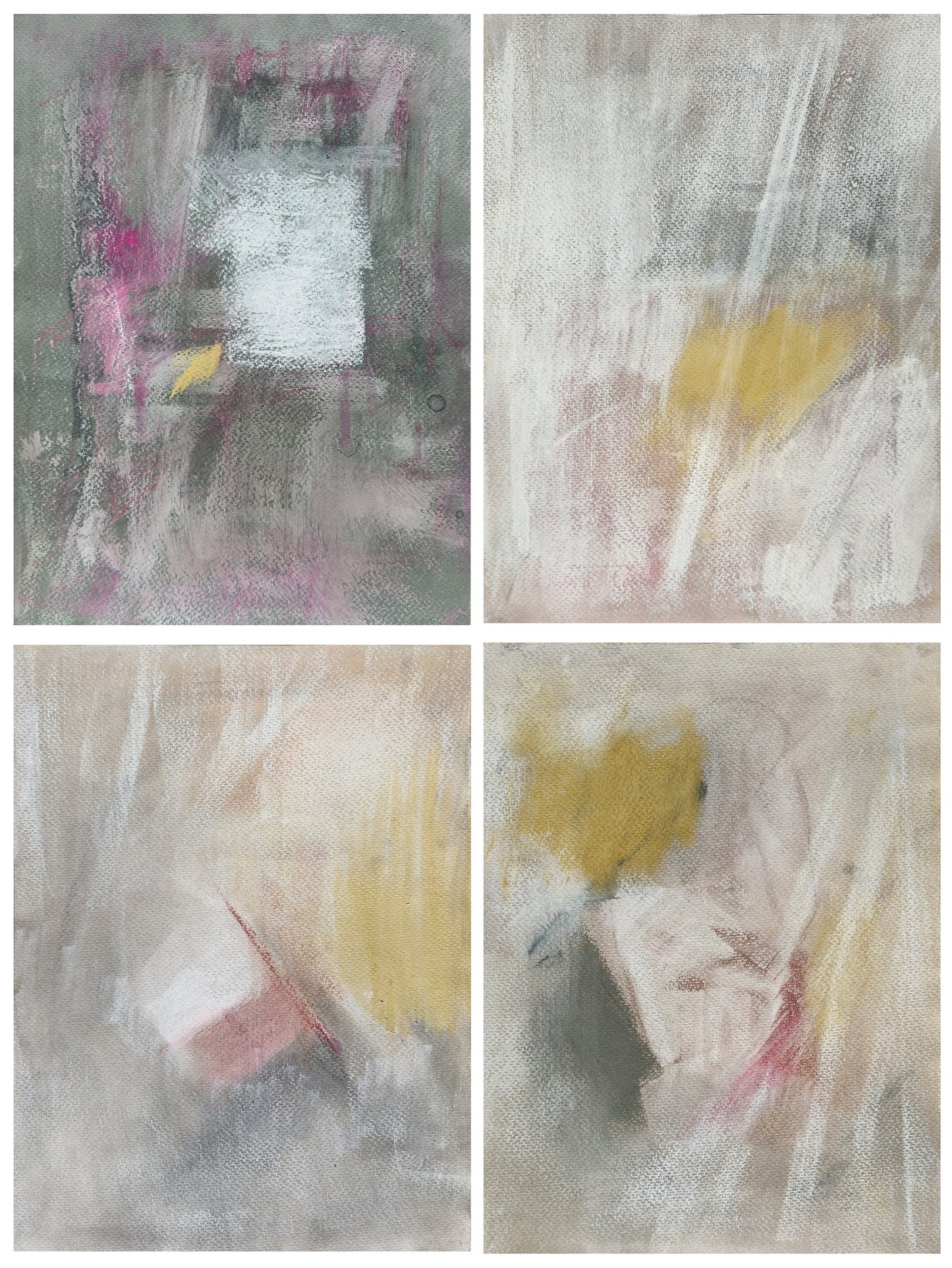 Threshold of Memory - Original Fine Art Drawing Quadriptych Collection | Carrie Bergey
