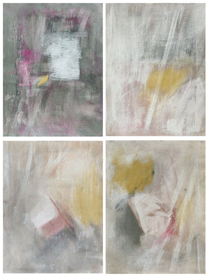 Threshold of Memory - Original Fine Art Drawing Quadriptych Collection | Carrie Bergey